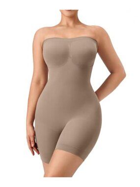 Strapless Shapewear Bodysuit Tummy Control Seamless Sculpting